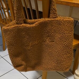 Pink Victoria's Secret Teddy Bear Tote Bag